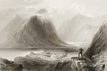 Delphi Lodge, County Mayo, Ierland, uit 